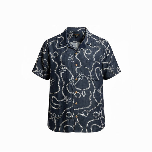 Denim Embroidery shirt