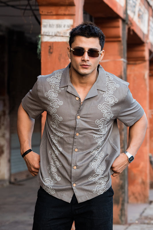 Gabon embroidery shirt