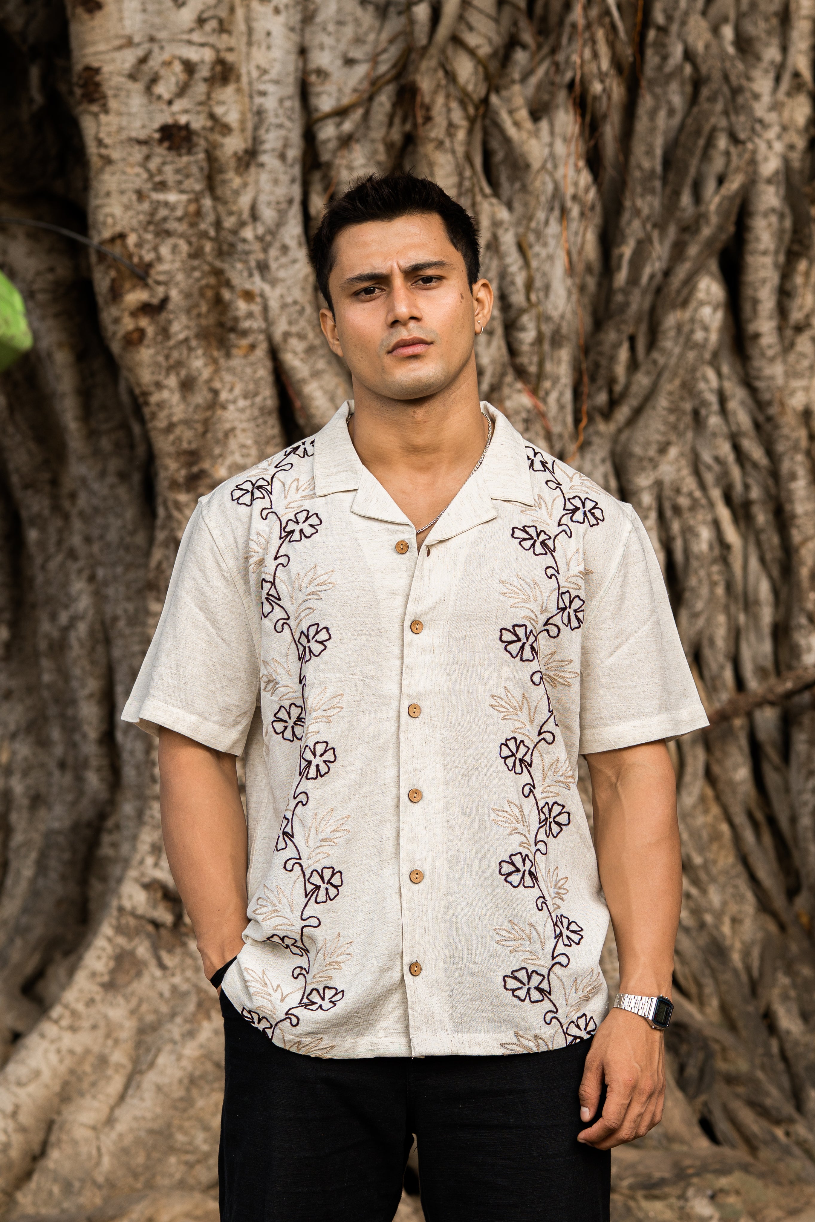 Monaco Embroidery shirt